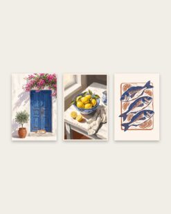 Aegean Blue Set of 3