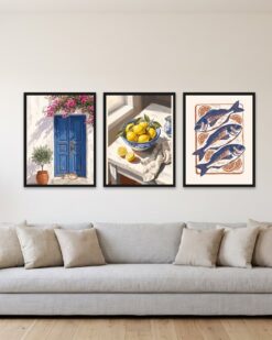 Aegean Blue Set of 3