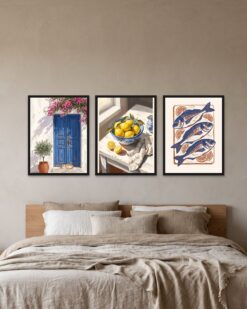 Aegean Blue Set of 3