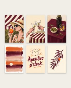 Aperitivo Hour Gallery Wall Set of 6