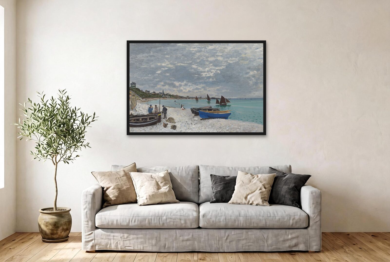 Claude Monet – The Beach at Sainte-Adresse