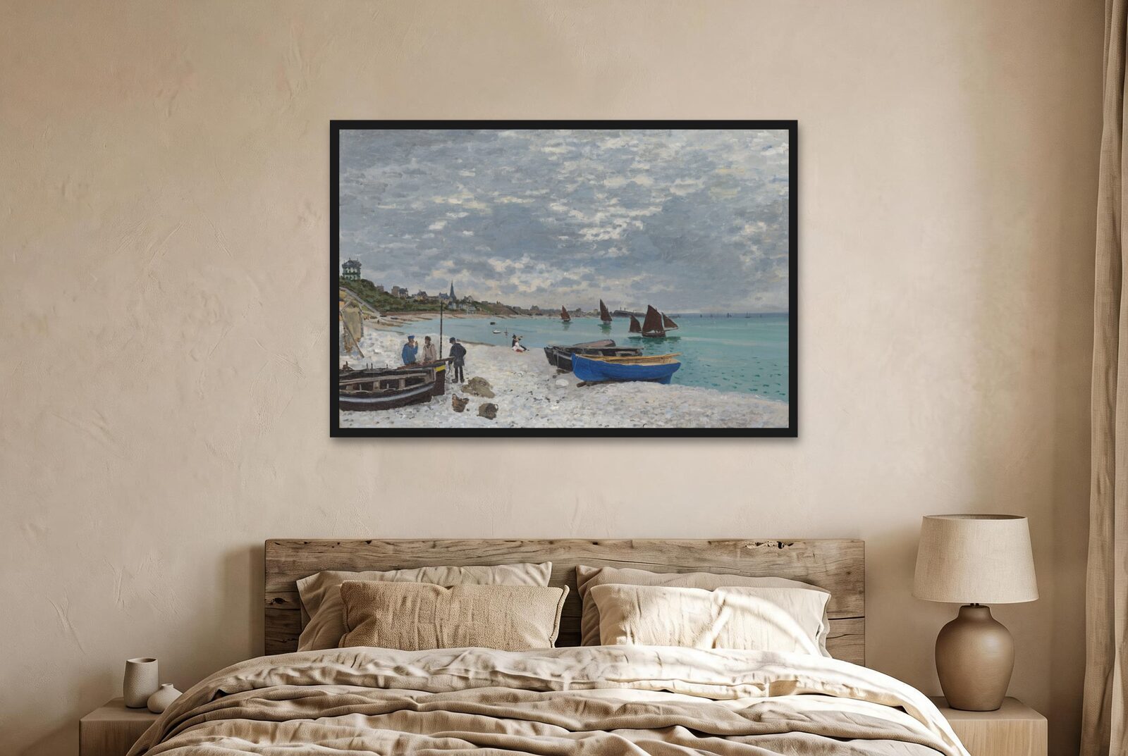 Claude Monet – The Beach at Sainte-Adresse
