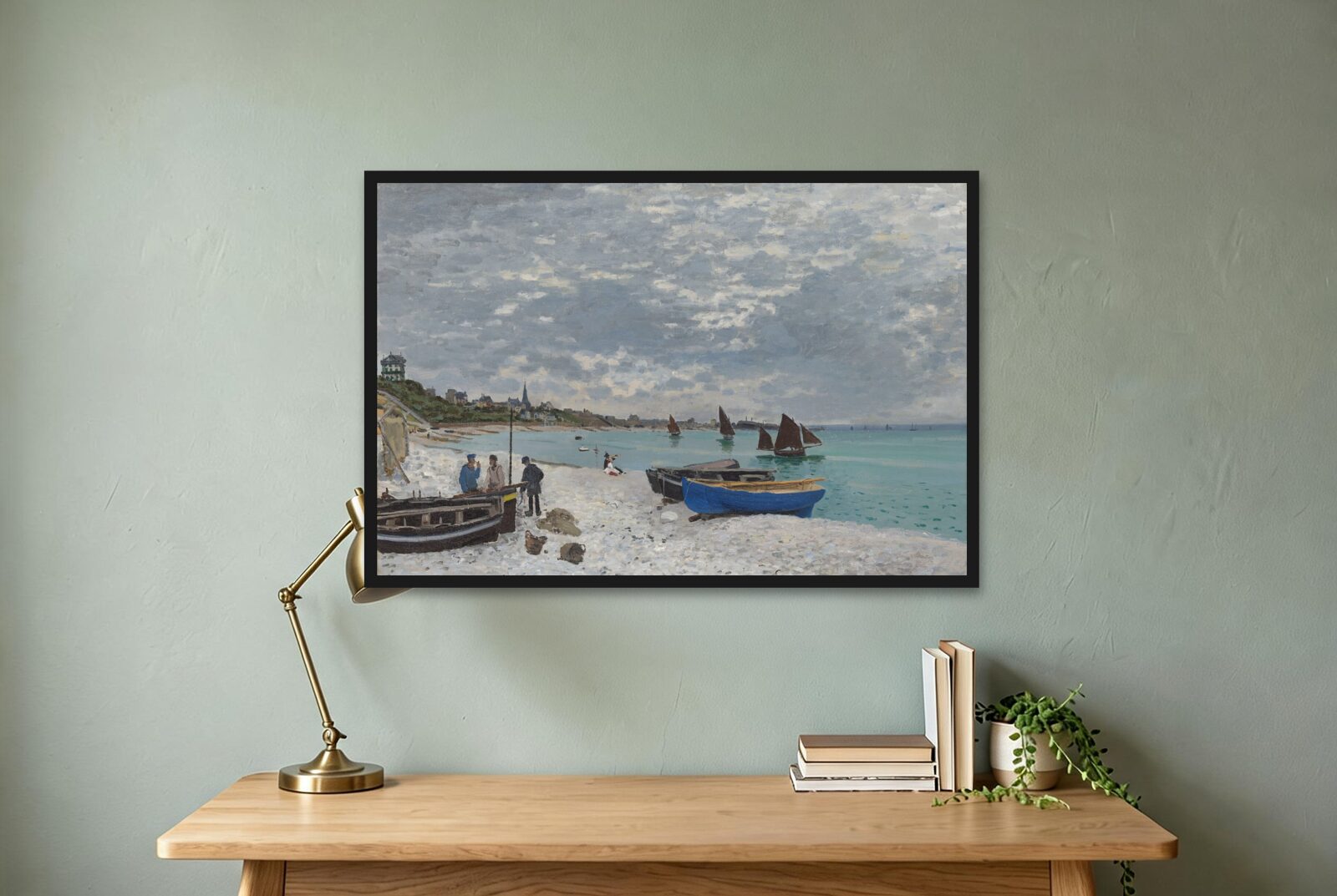 Claude Monet – The Beach at Sainte-Adresse