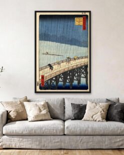 Hiroshige – Sudden Shower over Shin-Ōhashi Bridge