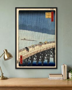 Hiroshige – Sudden Shower over Shin-Ōhashi Bridge