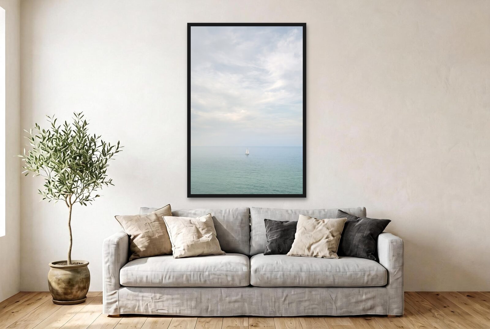 Lone Sailboat