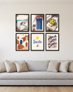 Mediterranean Living Gallery Wall Set of 6