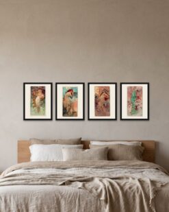 Mucha Four Seasons Set of 4
