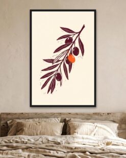 Olive Linocut