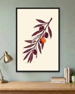 Olive Linocut