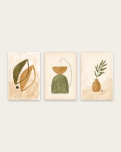 Olive & Ochre Set of 3