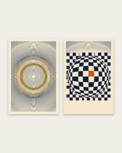 Optical Lines Set of 2
