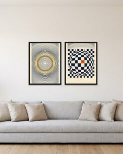 Optical Lines Set of 2