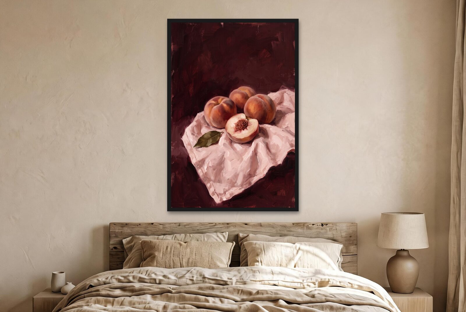 Peaches on Linen