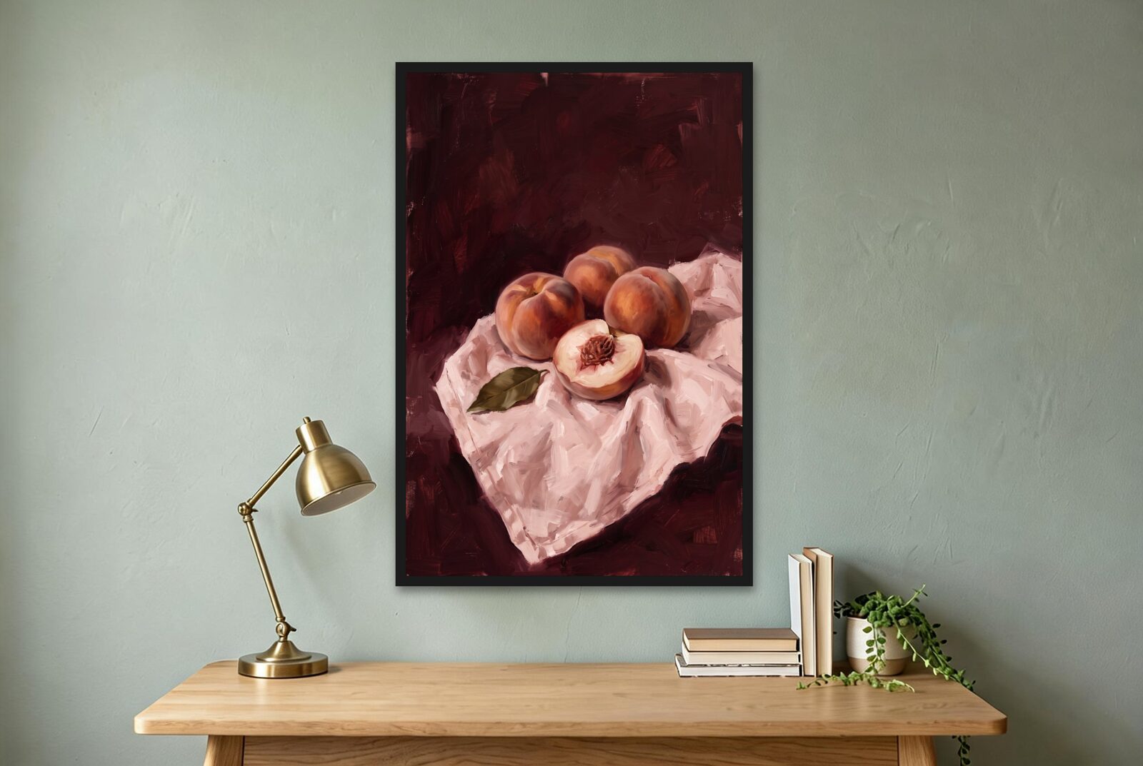 Peaches on Linen