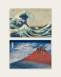 The Great Wave and Red Fuji Set of 2