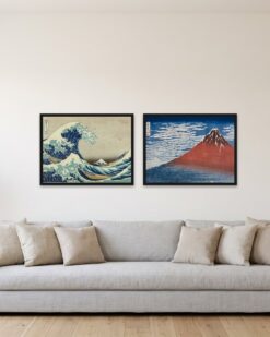 The Great Wave and Red Fuji Set of 2